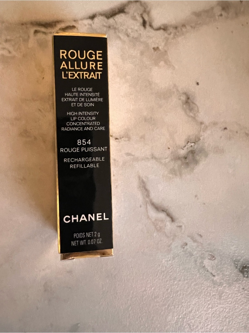 NIB Chanel ROUGE ALLURE L’EXTRAIT  854 Rouge Puissant - Picture 3 of 4